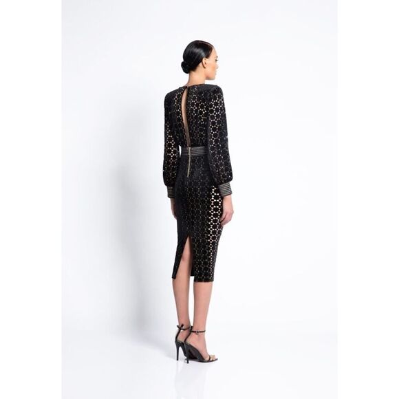 Zhivago Level Midi Dress in Black US6 - Picture 2 of 11